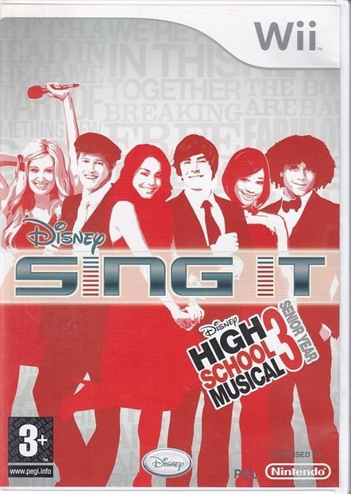 Disney Sing It High School Musical 3 Senior Year - Nintendo Wii (B Grade) (Used)